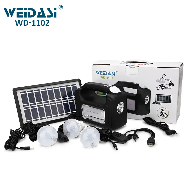 نظام إنارة شمسي مع ثلاث لمبات WD-1102