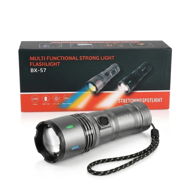 كشاف يدوي زوم مع رباط معصم BX-57