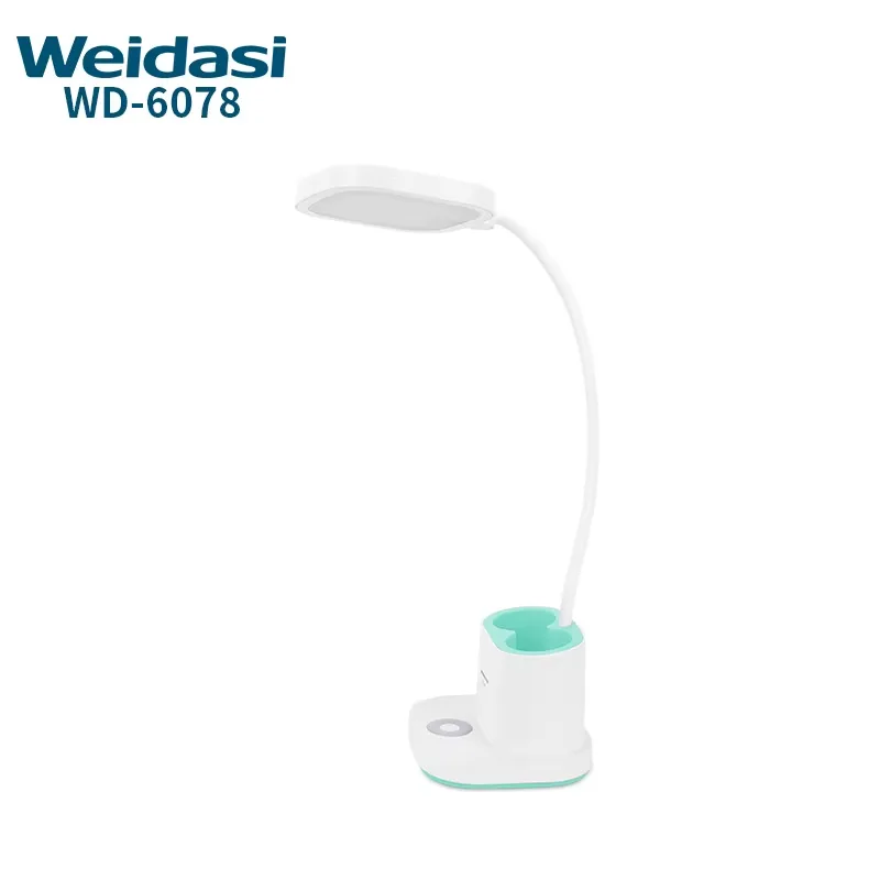 مصباح مكتب برقبة مرنة وحامل أقلام WD-6078