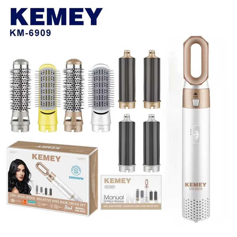 طقم تصفيف شعر متعدد الرؤوس كيمي KM-6909