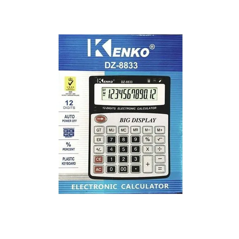 آلة حاسبة مكتبية Kenko DZ-8833، 12 خانة