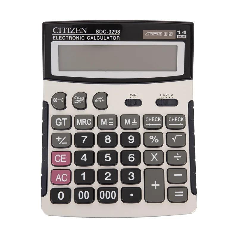 آلة حاسبة مكتبية Citizen SDC-3298، 14 خانة