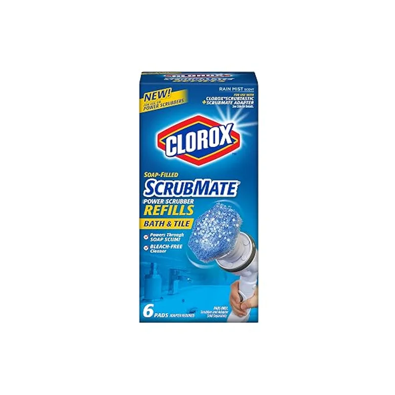 عبوة لبادات تنظيف Clorox ScrubMate، 6 قطع